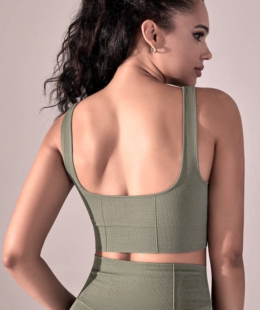 NEW* High waist pants and U-shape bra set, Textured Khaki NEW* High waist pants and U-shape bra set, Textured Khaki